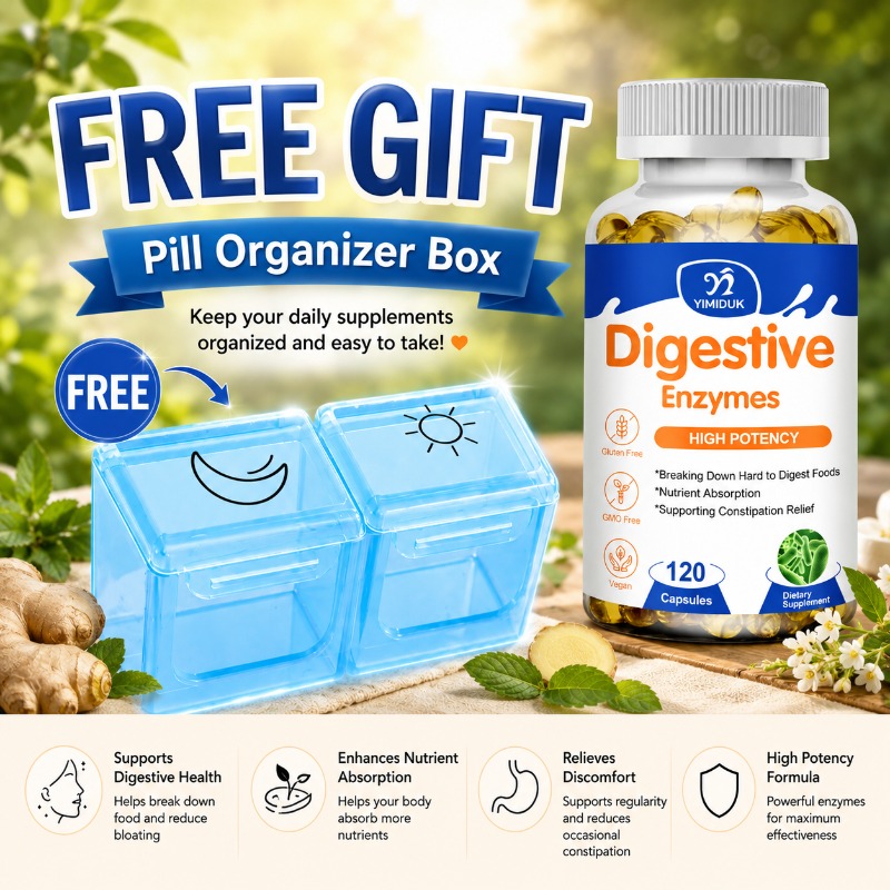 Digestive Enzyme Blend - Organic Digestive Enzymes Capsules, with Probiotic