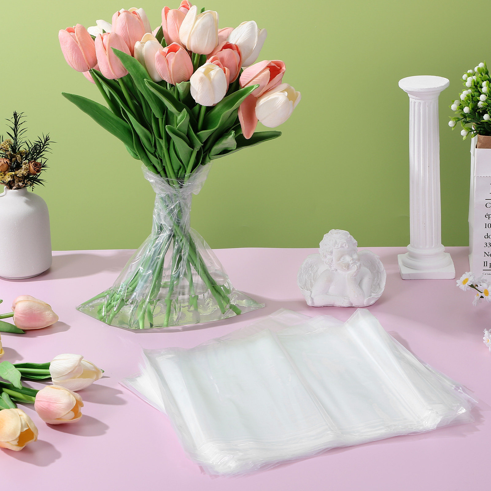 50pcs Flower Bags Plastic Fres - Nutrition & Fitness Class recension och pris