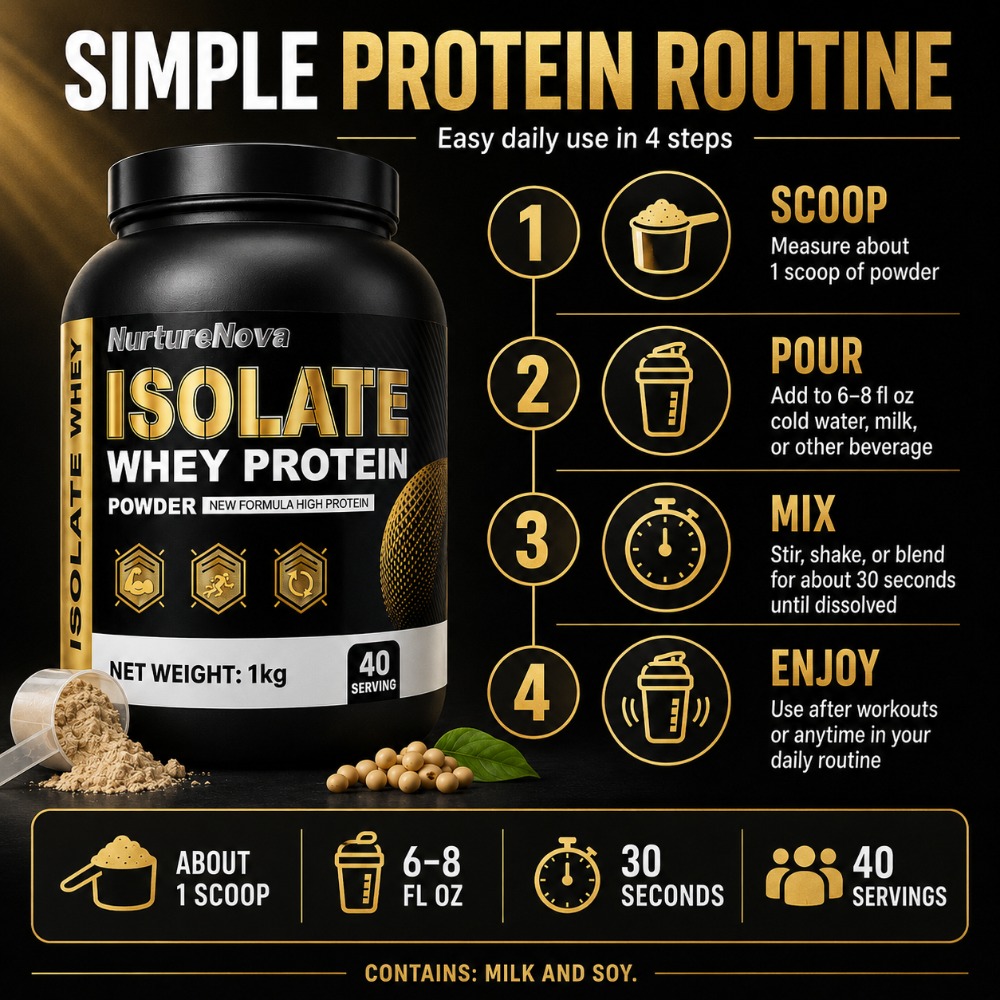 NurtureNova Isolate Whey Prote - Fitness Nutrition Whey recension och pris