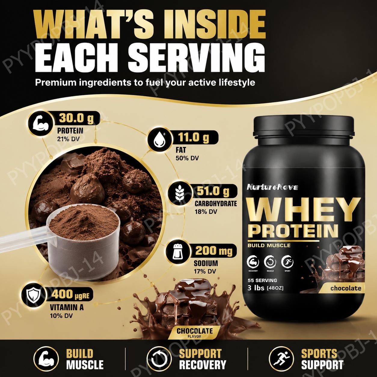 NurtureNova Chocolate Whey Pro - Fitness Nutrition Whey recension och pris