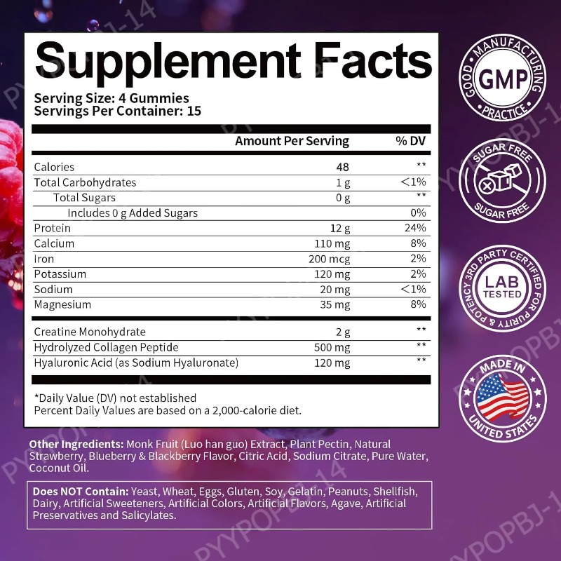 Protein Gummies with Whey Crea - Fitness Nutrition Whey recension och pris