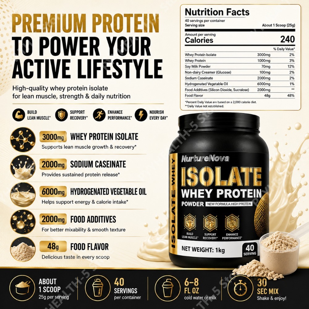Isolate Whey Protein Powder 1k - Fitness Nutrition Whey recension och pris